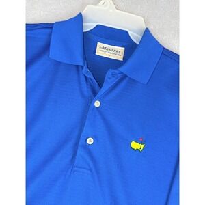 Masters Performance Golf Polo Shirt Men's Small Blue Short Sleeve Fast Shipping!